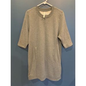 FABLETICS Gray Sweatshirt Dress, size L, NWOT
